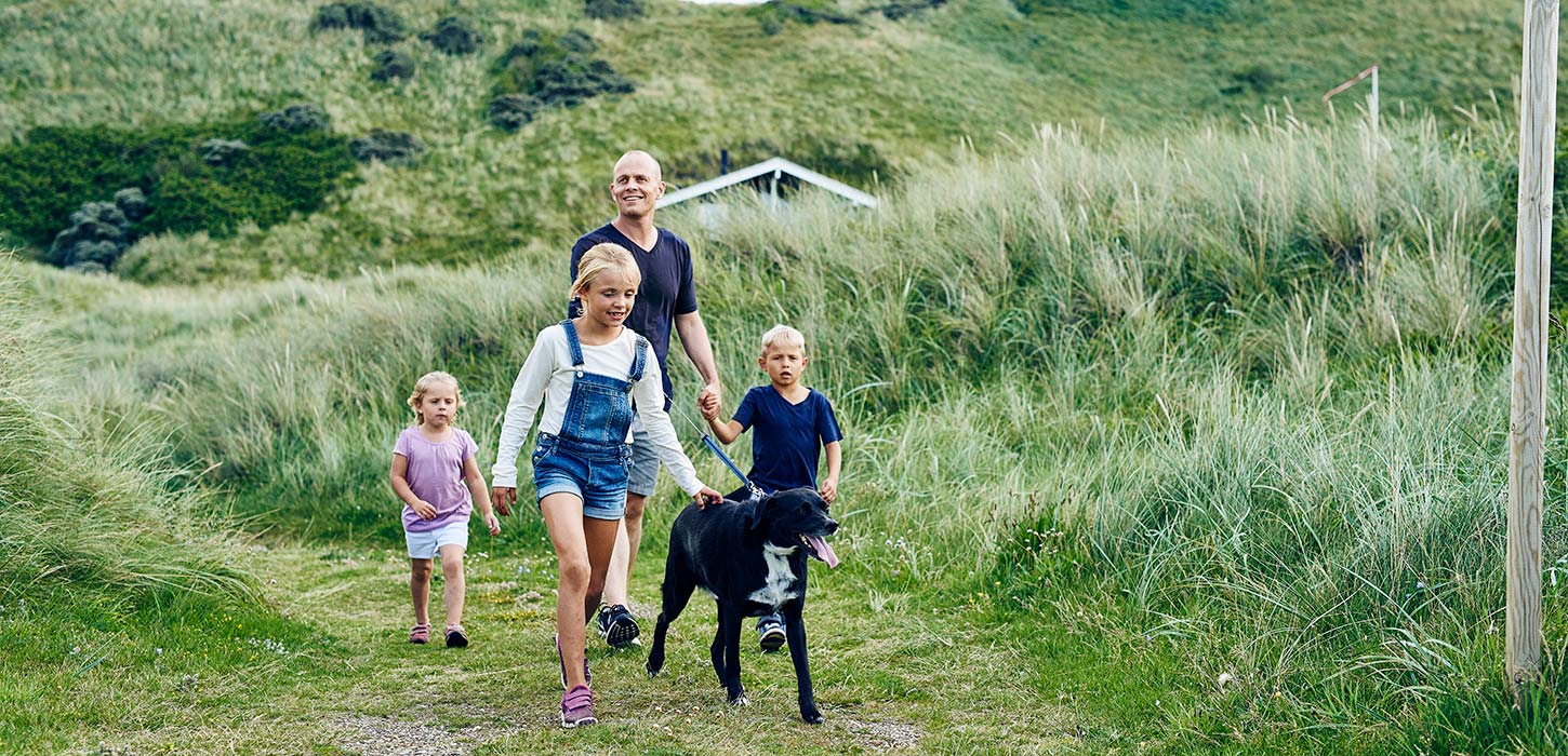 Kettrup Bjerg gåtur med børn og hund