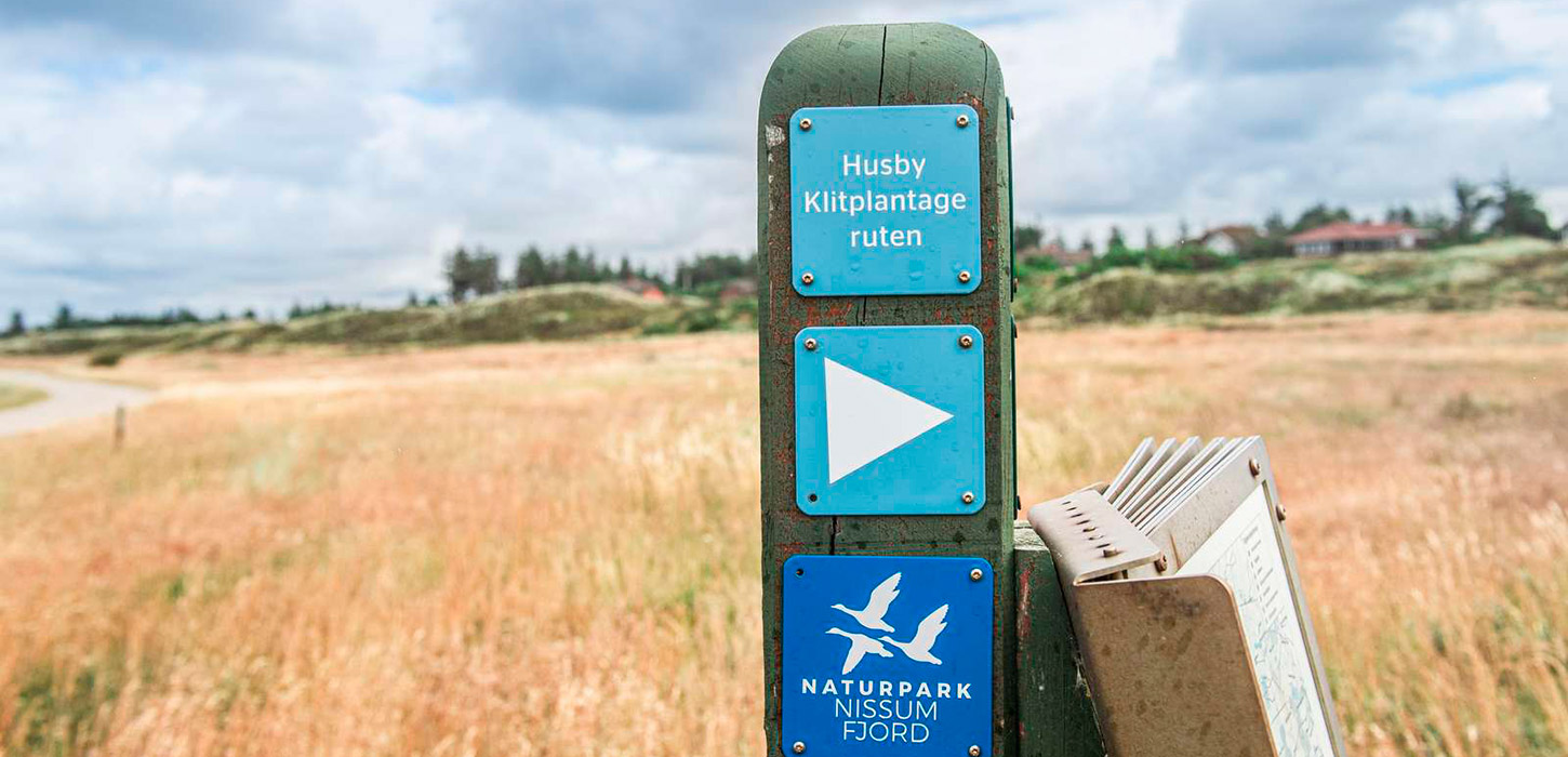 Skilt til Husby Klitplantage