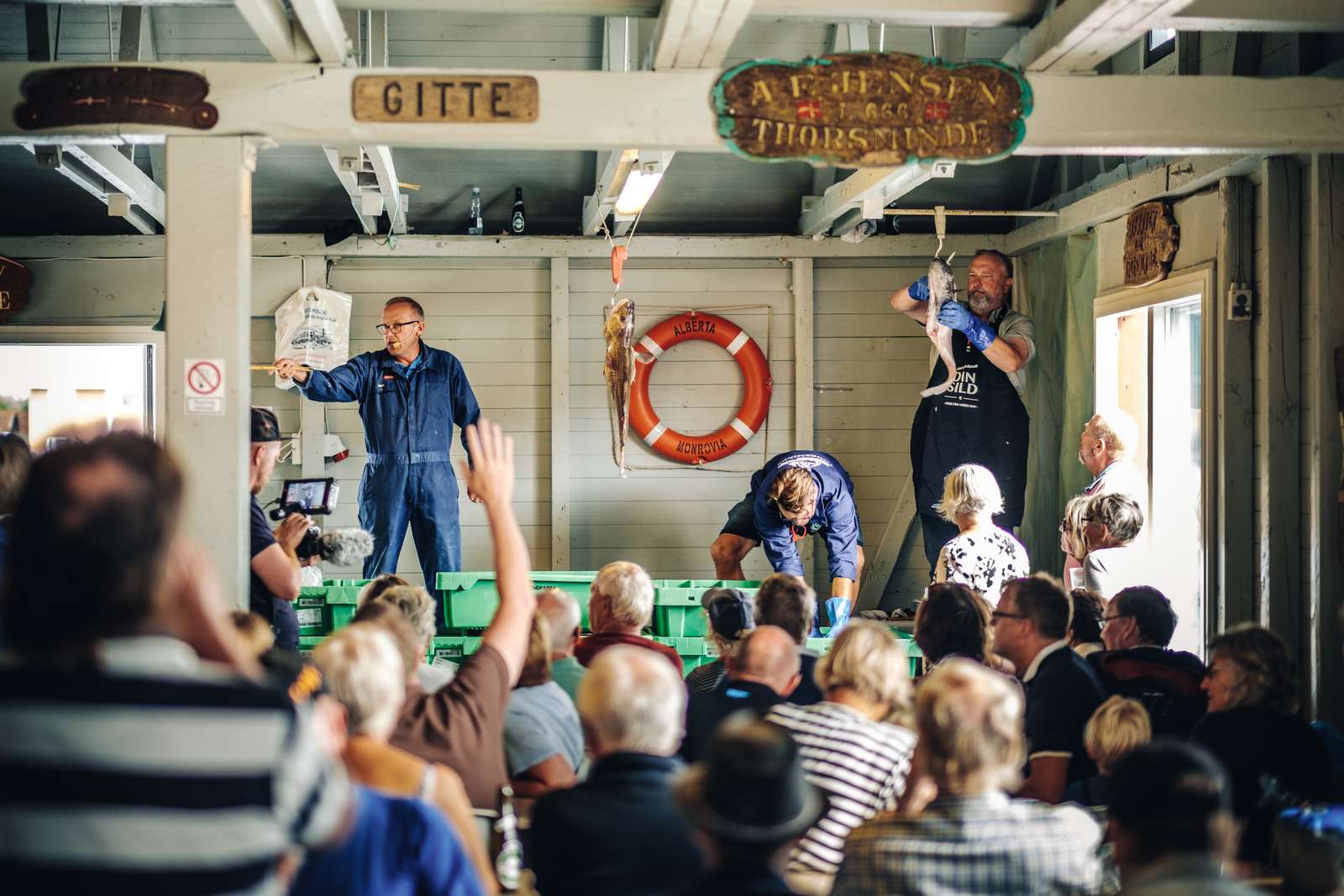 Fiskeauktion i Thorsminde