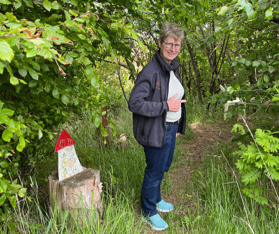 Tranum Lys og glas glasfigurer i haven