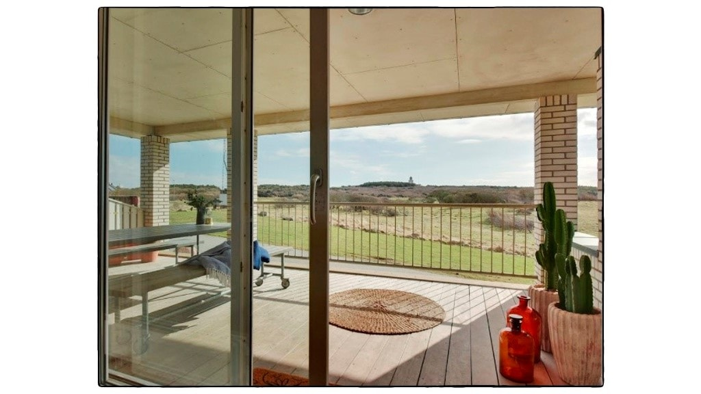 udsigt fra guesthouse og madbar