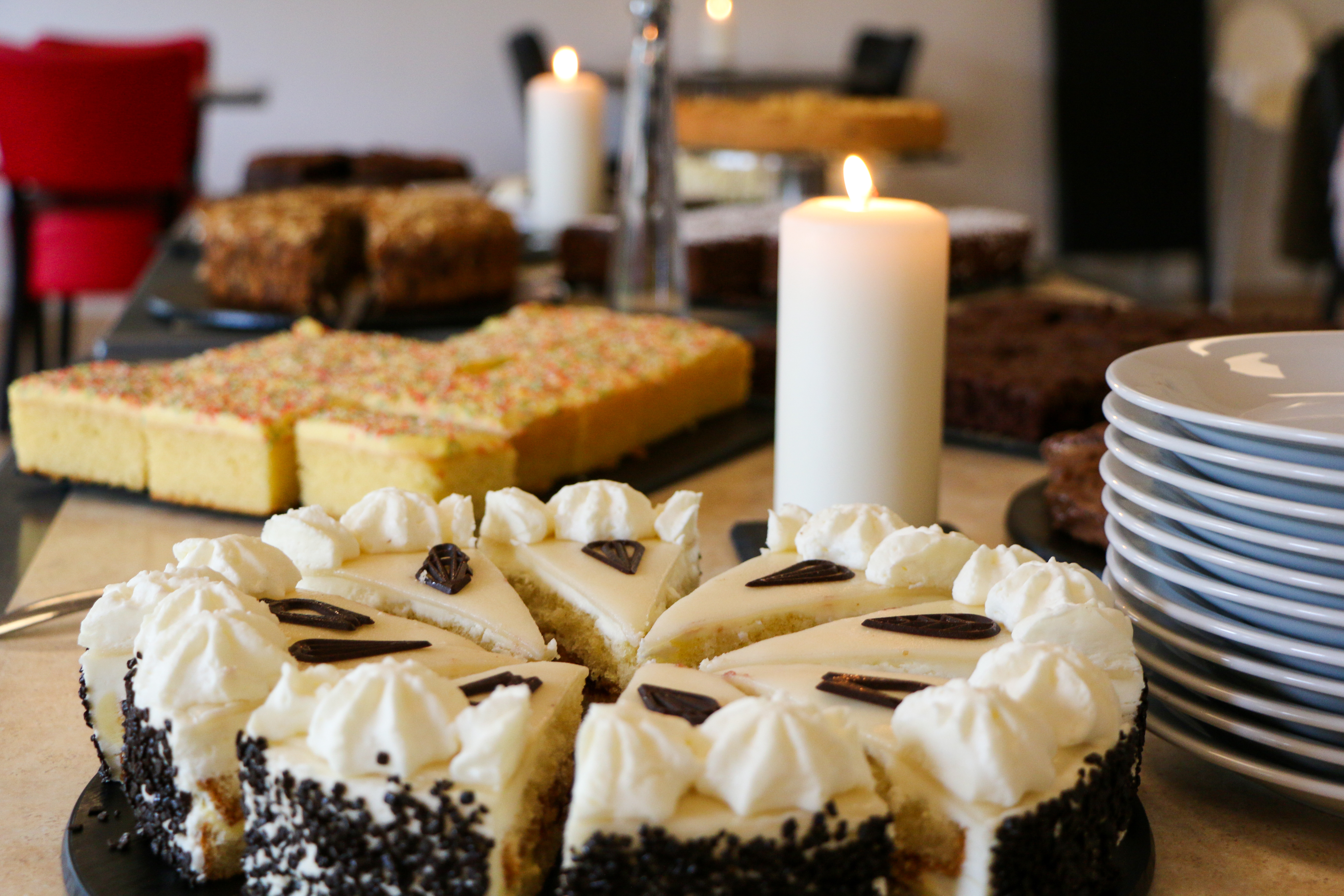 Kagebord i Kaffestuen ved Lodbjerg Fyr