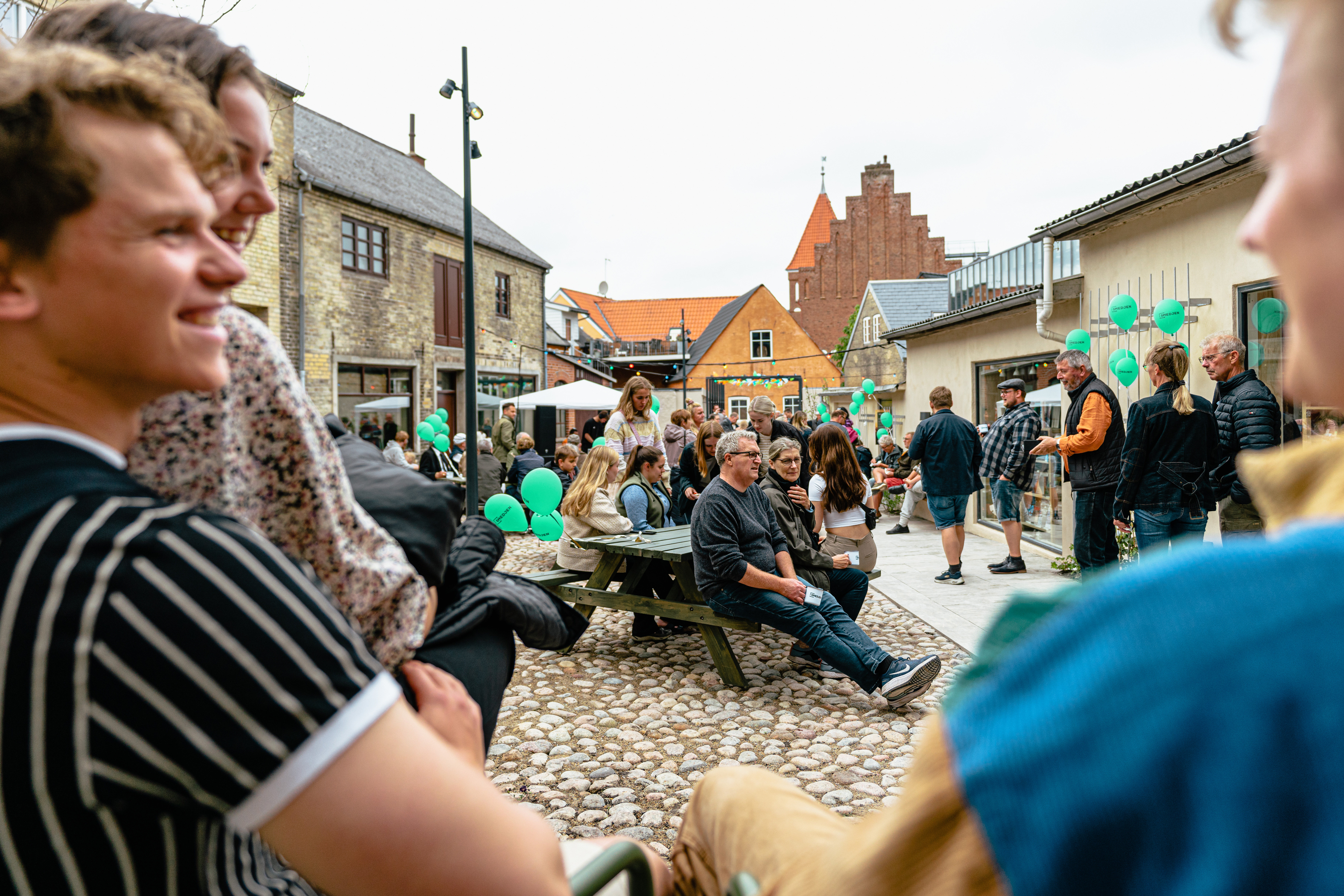 Foto med balloner: Thisted 500-årds jubilæum