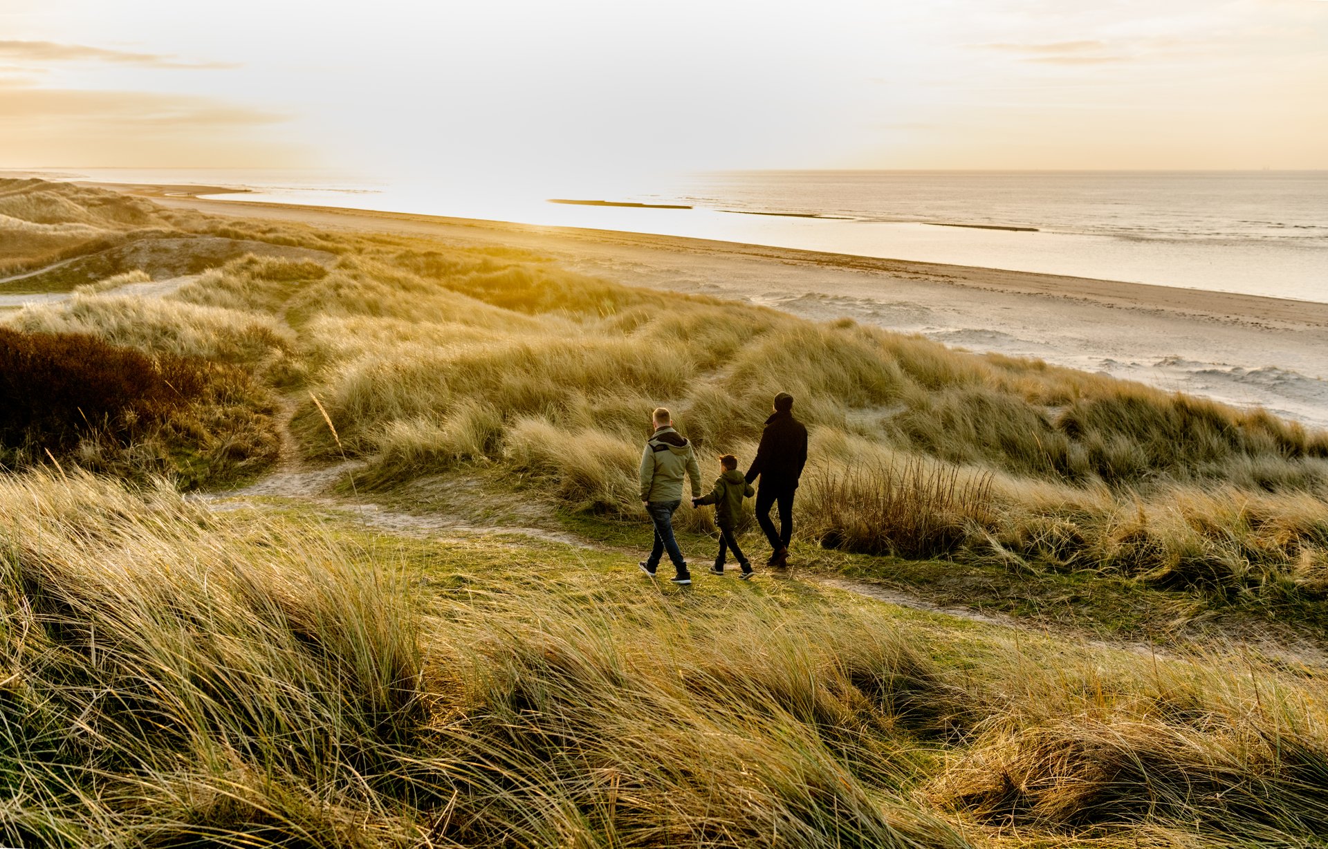 Efterår ved vesterhavet_familie