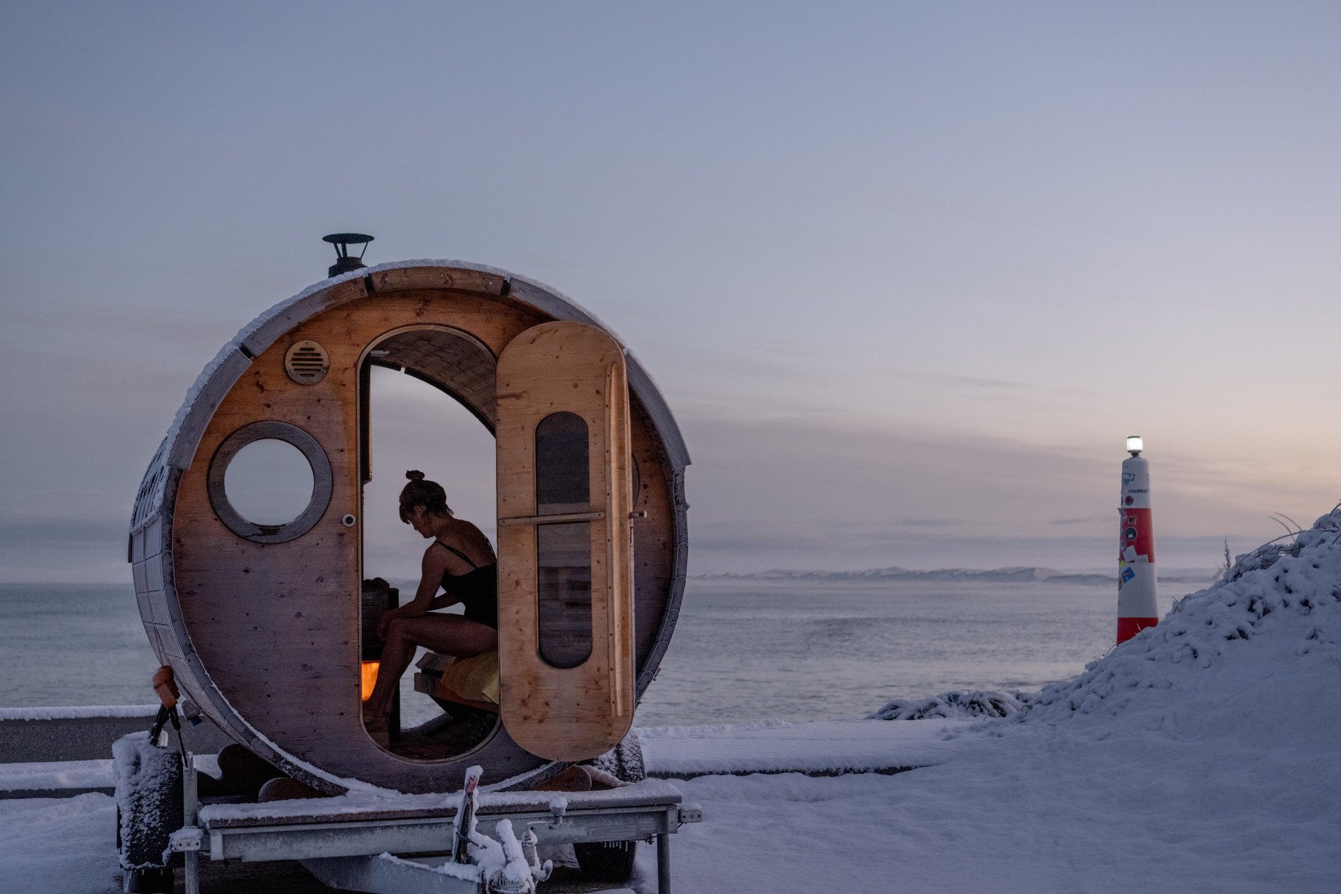 Vinter wellness sauna