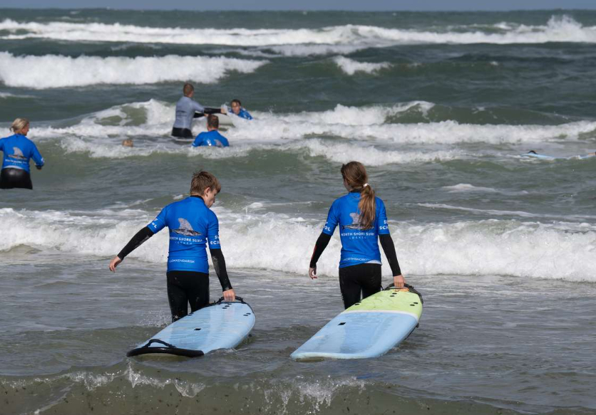North Shore Surf surfing i Løkken