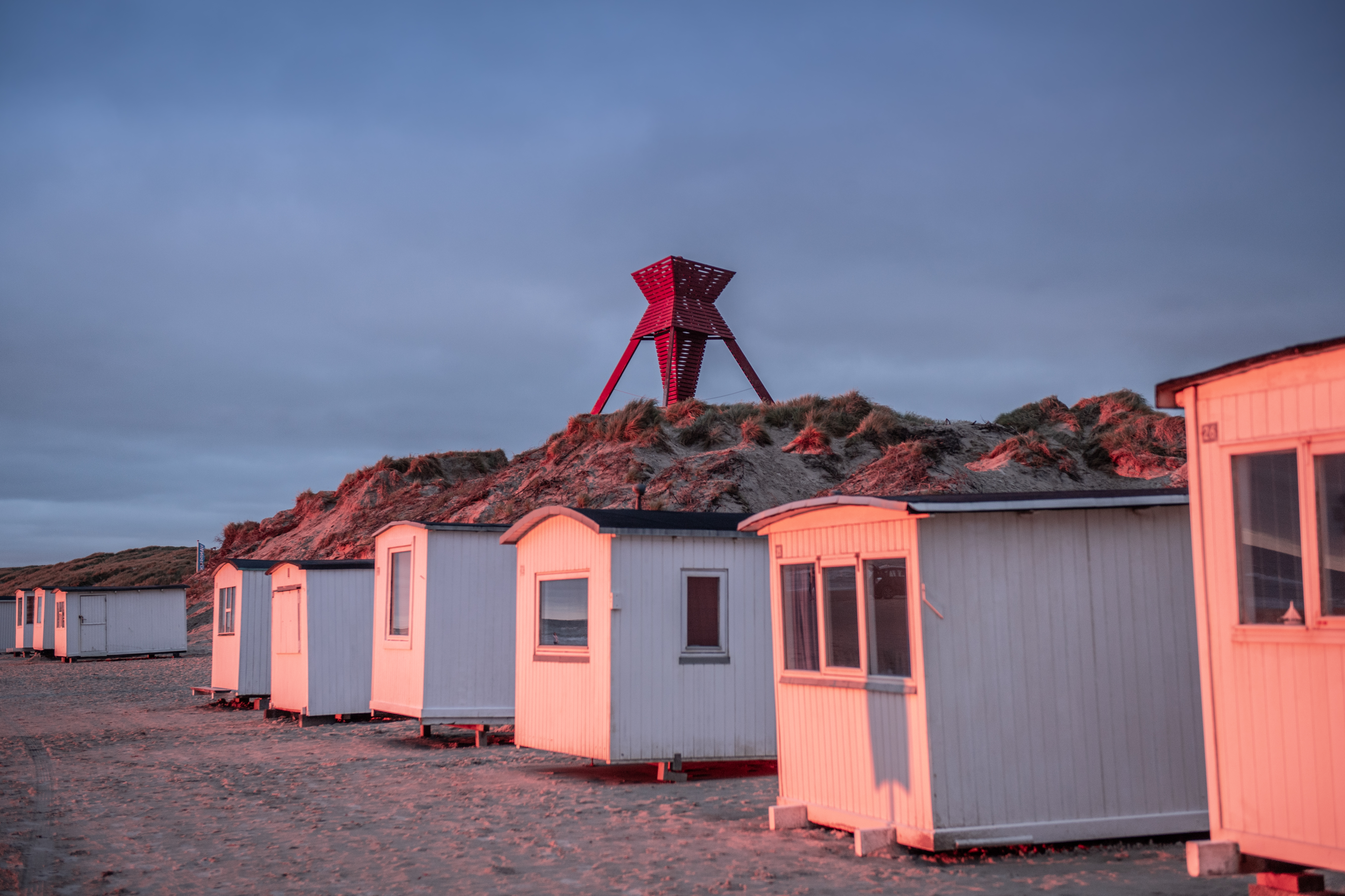 Blokhus strand solnedgang